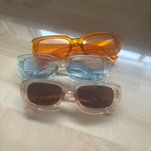 Kids' Sunglasses Set - Orange, Blue, Brown